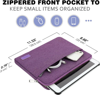 MoKo 9-11 Inch Tablet Sleeve Bag Carrying Case Fits iPad Pro 11 M5/Air M3, iPad A16 2025, i-Pad 10th 10.9, i-Pad 9/8/7th Gen 10.2, iPadAir 5/4th 10.9, Tab S8 11"/Tab A 10.1,Cloudy Pink
