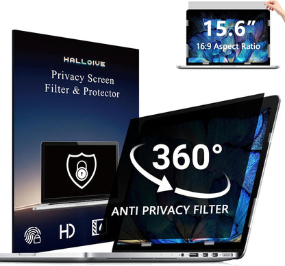 2 Pack Magnetic Hanging Computer Privacy Screen 24 Inch for 16:9 Widescreen Monitor, Removable Privacy Screen Anti Glare Blue Light Computer Screen Privacy Shield, Anti-Scratch 24in Protector Film