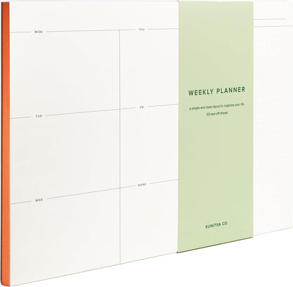 Daily To-Do List Notepad – Desk Pad for Work and Study, Lime, 8.25x5.85 Inches