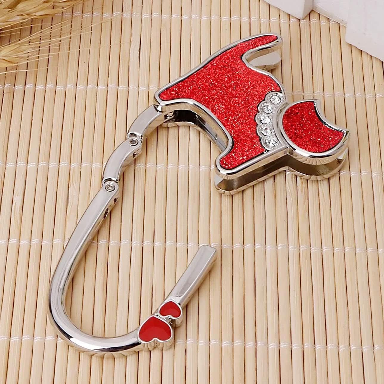 KSMD Variety Design Purse Hooks for Table and Bars,Portable Purse Hanger Organizers Hooks Handbag Pocketbook Holder Bag Storage for Desk,Foldable Folding Purse Table Hook Hanger