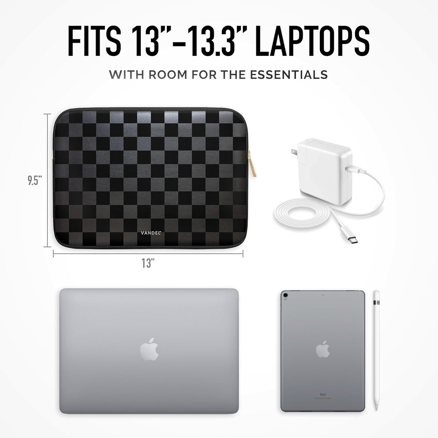 Vandel Slim MacBook Pro 16 Inch Laptop Sleeve, 15.6-16 inch Laptop Case, Protective MacBook Case Sleeve, Dell XPS 16 Cover 15.6 in, HP 15-fc, Lenovo IdeaPad 15, Mac Book Pouch, Computer Carrying Bag