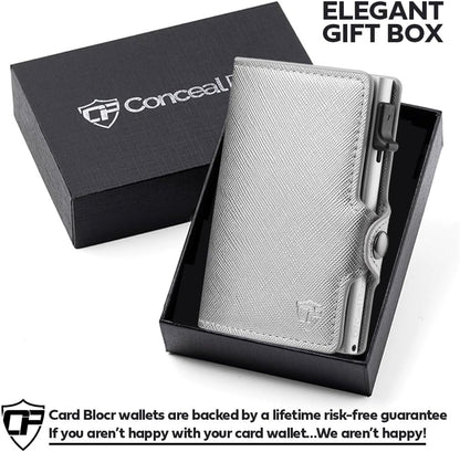 Conceal Plus Wallet Finder Slim Tracker, 5-Year Battery Life - Never Needs Charging, Track Wallet, Backpack, Luggage and More, Works with Apple Find My iOS Only (Android Not Supported)