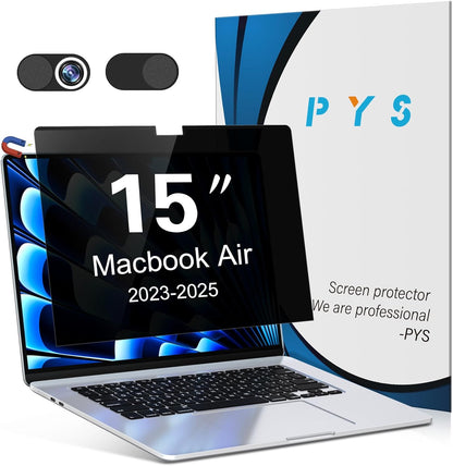 PYS Magnetic Laptop Privacy Screen Filter 15.6 Inch 16:9 - Detachable Computer Screen Privacy Shield, Anti-Glare Blue Light, Removable 15.6" Screen Protector for Lenovo, HP, Dell, Acer, ASUS