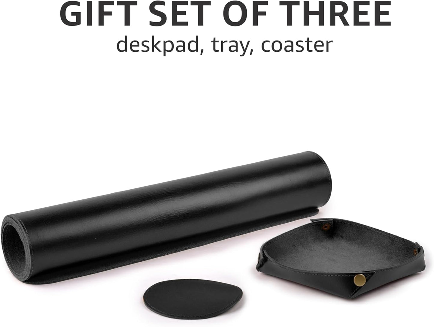 LEATHER VILLAGE Real Leather Desk Pad (3mm) Thick Double Layer Desk Mat Cover Blotter Large Full Grain Protector for Keyboard, Mouse & Laptop – Office Table Mat & Desktop Accessories–(32''x16'')-Tan