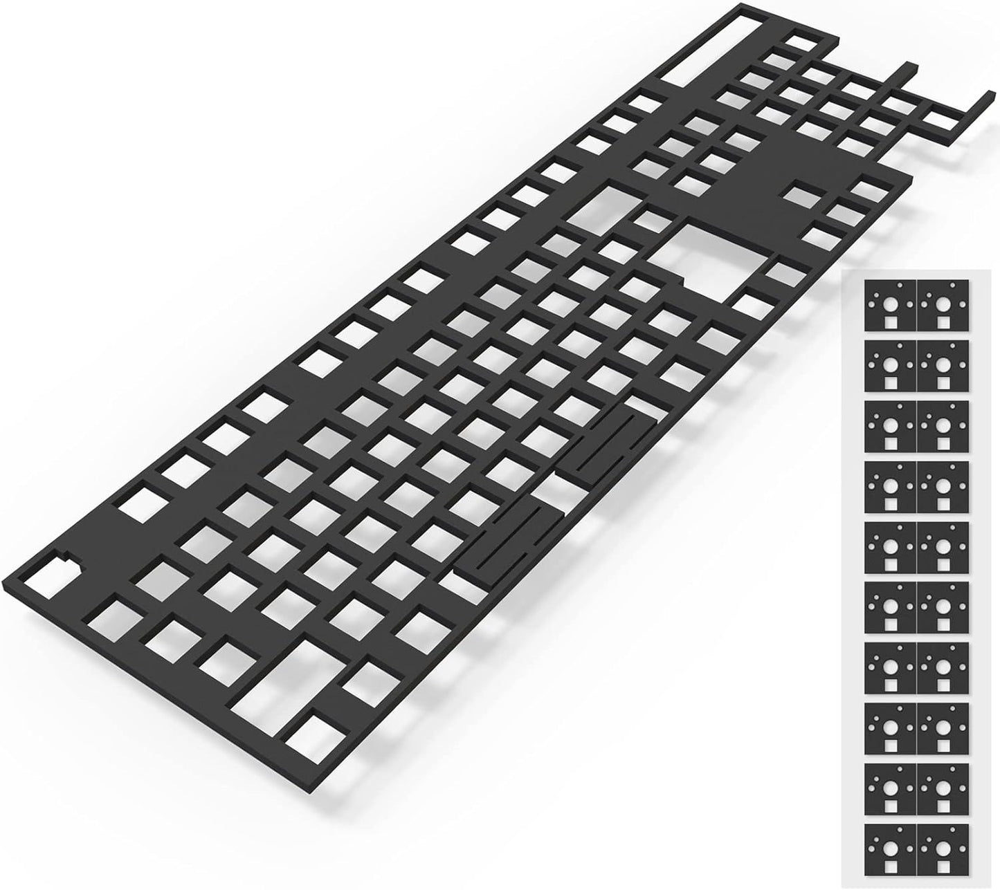 Poron Keyboard PCB Foam 84 Layout, Poron Switch Pads 120Pcs and Keyboard Sound Dampeners