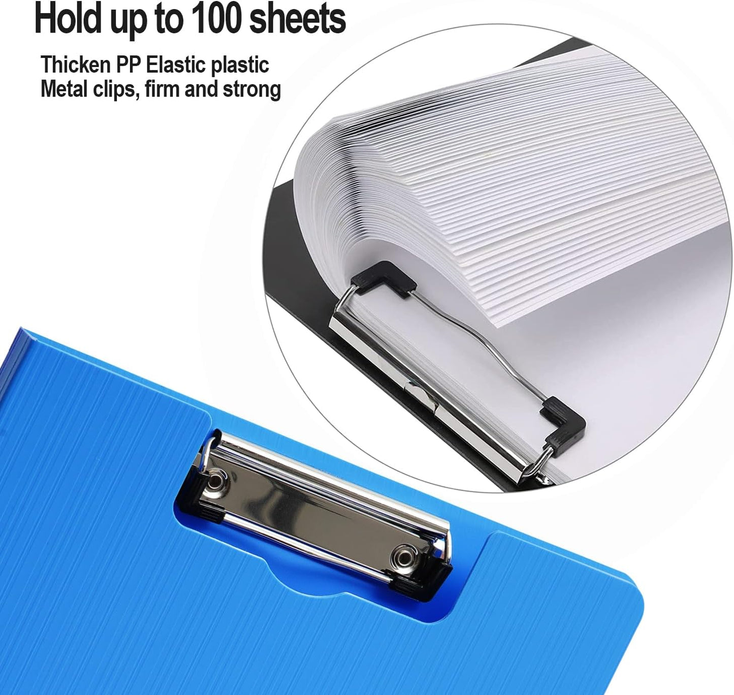 Clipboard Folder, A4 Foldable Clipboards with Pocket, File Cover Office Folder Clipboard, 360 Degree Foldable Storage Clipboards for Office, School or Medical Field, Green
