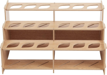 HG Art Concepts Mezzo Artist Drawing Rack - Wood Grain Laminate Multi Layer Desk Stand Professional Storage Display Organizer for Pens, Pencils, Drafting and all other Drawing Tools