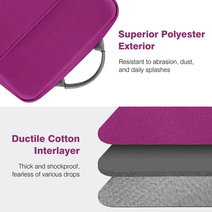 Dadanism 9-11 Inch Tablet Sleeve Bag Carrying Case with Shoulder Strap for iPad (A16) 11", iPad 10th Gen 10.9", iPad Air M4/Pro M5 11", iPad 9/8/7th 10.2", Galaxy Tab A11+ Plus 11", Cloudy Pink