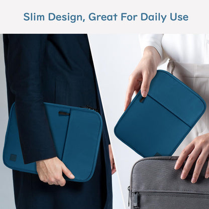 Dadanism 9-11 Inch Tablet Sleeve Padded Carrying Case for iPad (A16) 11th Gen 11", iPad 10th Gen 10.9", iPad Air M4/Pro M5 11", iPad Air 5/4, iPad 9/8/7th Gen, Galaxy Tab A11+ Plus 11", Blue