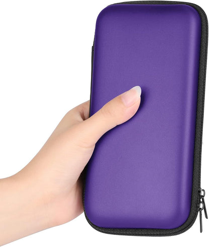 iMangoo Travel Essential Electronics Organizer Pouch Charger Case, Shockproof Dual Zipper Power Bank Cables Tech Accessories Purse, Men & Women Travel Must Have Storage Bag, 6.5x3.2x1 inch Rose Gold