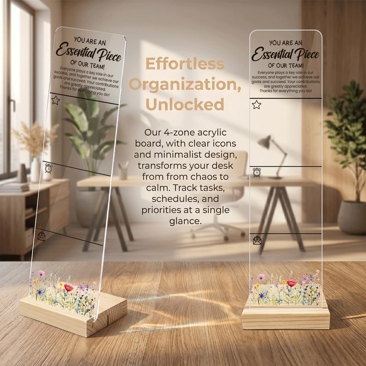 Sticky Note Holder Acrylic Monitor Memo Board Desk Organizers and Accessories Desk Decor Post It Note Holder with 200Pcs Sticky Notes Funny Sarcastic Office Positive Desk Sign