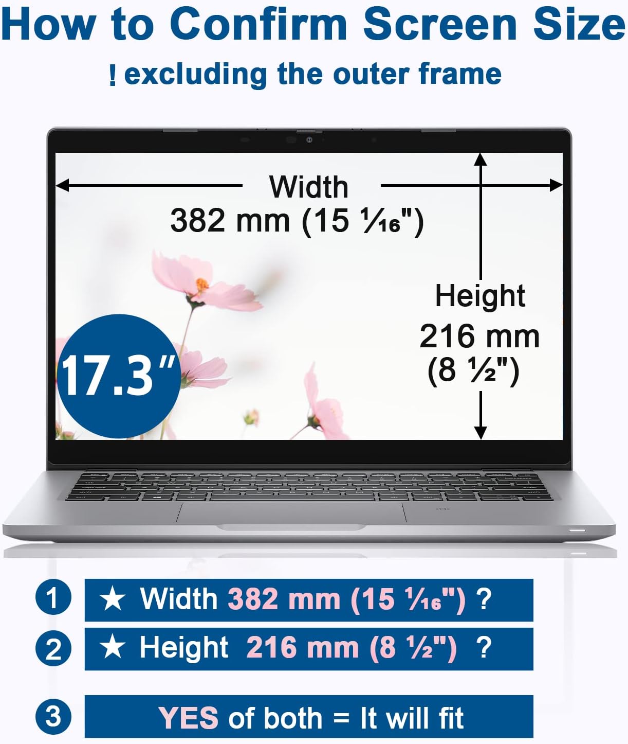 IPROKKO Laptop Privacy Screen 14 Inch 16:9 Aspect, Compatible with HP, Dell, Acer, Asus, Samsung, Lenovo Yoga & More, Removable Anti Blue Light Glare Spy Computer Monitor Filter Security Shield