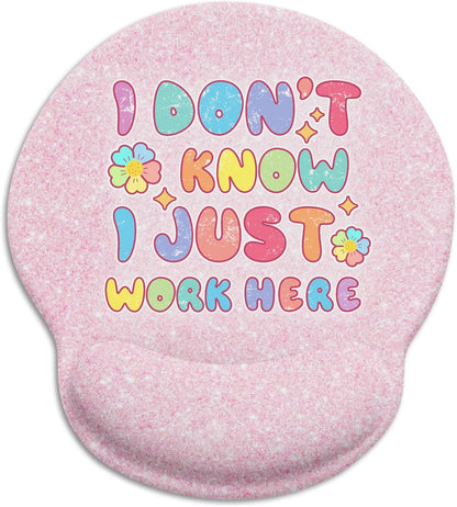 LIMKRIAN Cat Ergonomic Mouse Pad with Wrist Rest, Gaming Mouse Pad with Wrist Support, Funny Mouse Pads for Desk, Computer Mousepad with Non-Slip Pain Relief PU Base, Cute Office Desk Accessories