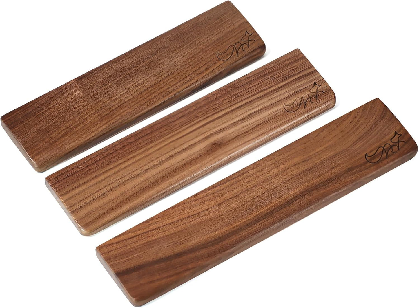 Wooden Keyboard Wrist Rest,11.8x3.1x0.7in Ergonomic Walnut Wood Palm Support for 60%,65%,70%,75%,80% Mechanical Keyboards for Comfortable Typing and Playing
