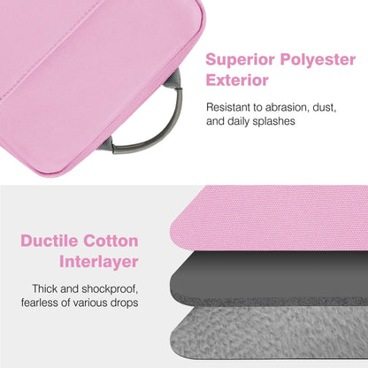 Dadanism 9-11 Inch Tablet Sleeve Bag Carrying Case with Shoulder Strap for iPad (A16) 11", iPad 10th Gen 10.9", iPad Air M4/Pro M5 11", iPad 9/8/7th 10.2", Galaxy Tab A11+ Plus 11", Cloudy Pink