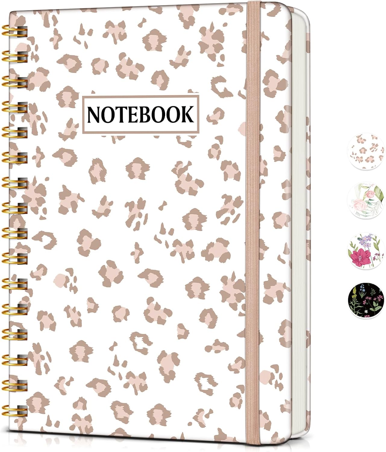 Graph Spiral Journal Notebook, A5 Hardcover Spiral Journals for Women Men, 100 GSM Graph Paper Notebooks, 150 Pages Spiral Bound Grid Notebook for Writing Note Taking Work 5.75" x 8.38" Olive Green
