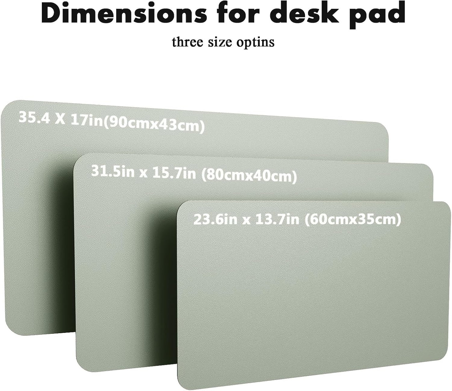 YSAGi Double-Sided Desk Pad, 31.5"x15.7"Leather Desk Mat, Eco Cork Desk Pad Protector,Large Mouse Pad,Waterproof Desk Blotter for Office/Home(Coffee)