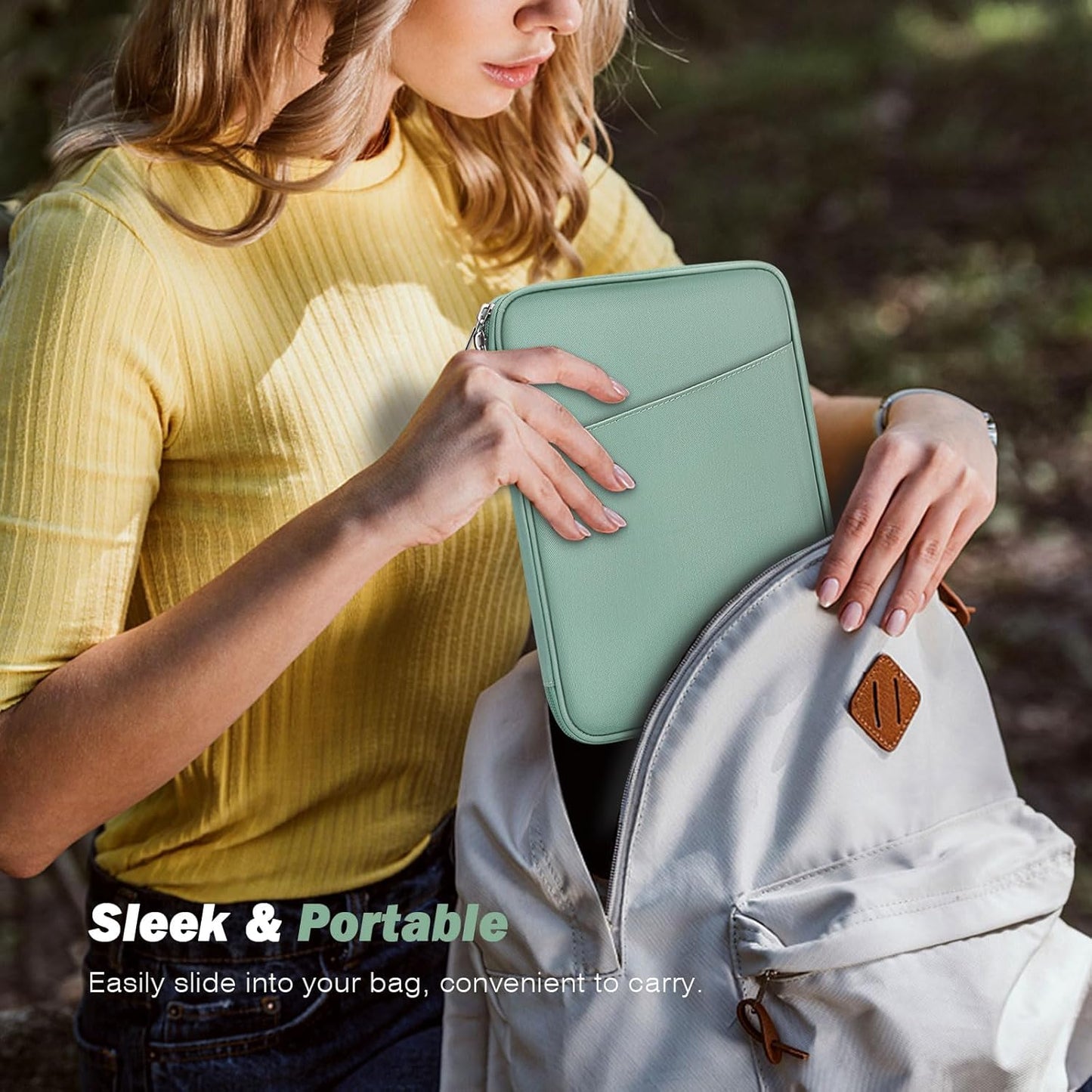 MoKo 9-11 Inch Tablet Sleeve Case, Fits New 11inch iPad Air M4/Pro M5, iPad A16 11", i-Pad 10/9/8/7th/Air 5/4th 10.9"/10.2", Tab S9/S8 11", Protective Bag Carrying Case with Pocket, Dark Gray