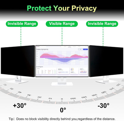 Laptop Privacy Screen 14 Inch 16:9 Aspect Ratio, Laptop Screen Privacy Shield Compatible With Lenovo Hp Dell Acer Asus Thinkpad Envy Xps, Removable Anti Glare Blue Light Computer Filter Protector