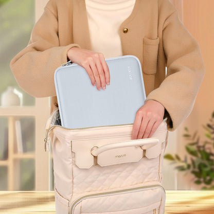 MOSISO Laptop Case 13.3 inch, 13-13.3 inch Laptop Sleeve Bag Compatible with MacBook Air/Pro 13/Pro 14 M5 M4 M3 M2 M1, HP Dell ASUS Lenovo, Neoprene Computer Sleeve Bag with Small Case, Baby Pink - Colors B