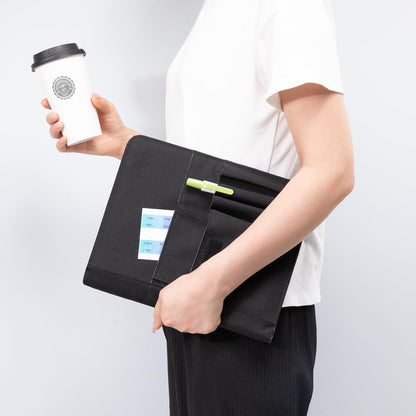 Journal Notebook Cover for Work, Journaling Notebooks Protector - Portfolio Organizer Compatible with Rocketbook Fusion, with Pen loop, Business Card Holder, File Pocket for accessories