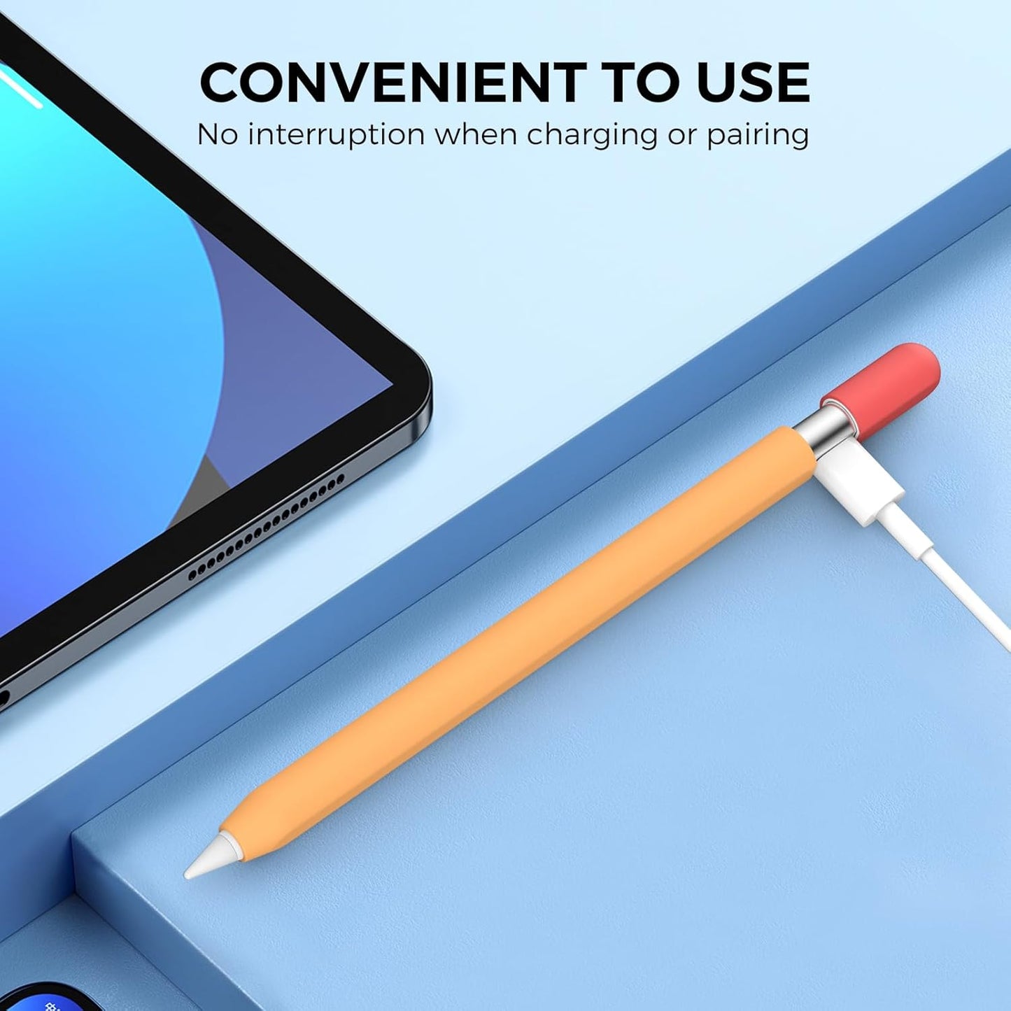 AhaStyle Silicone Case for Apple Pencil (USB-C) 2023 Ultra Thin Proteative Cover Skin Apple Pencil Sleeve Anti-Slip Grip Compatible with Apple Pencil USB C (Lavender)
