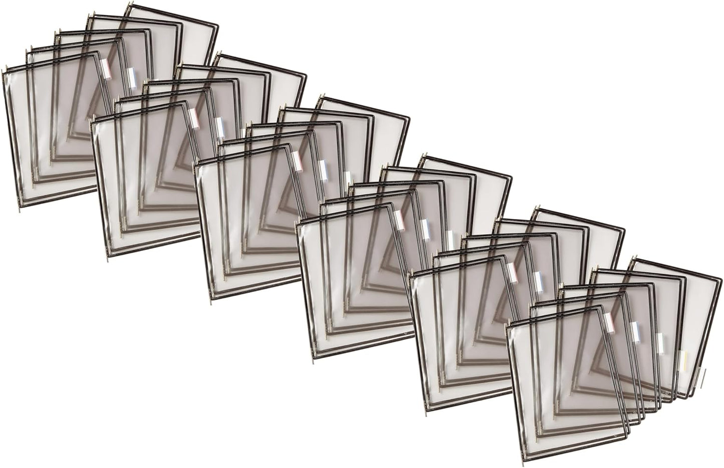 Tarifold Desktop Reference Organizer & Display System, 10 Double-Sided Pockets, 20 Sheet Capacity, Expandable, Durable Steel Wire Frames, Letter Size, Made in France, Black