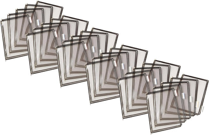 Tarifold Desktop Reference Organizer & Display System, 10 Double-Sided Pockets, 20 Sheet Capacity, Expandable, Durable Steel Wire Frames, Letter Size, Made in France, Black