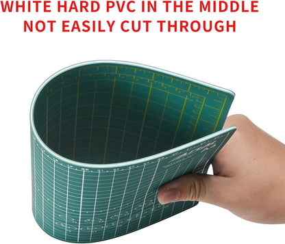 ArtAt Self Healing Cutting Mat: 24 x 36 inch Green Large 5-Ply Double-Sided Durable Non-Slip PVC Cutting Mat for Sewing Quilting Scrapbooking Art & Crafts projects…