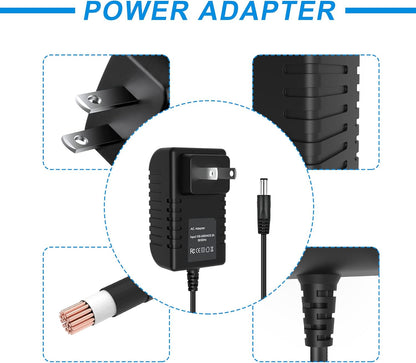 12V AC/DC Adapter Compatible with Huion A2 Super Thin, A3 Tatoo Tracing Light Table, A4 Artcraft Tracing Light Pad LED Light Box 12VDC Power Supply Cord Wall Home Battery Charger Mains PSU