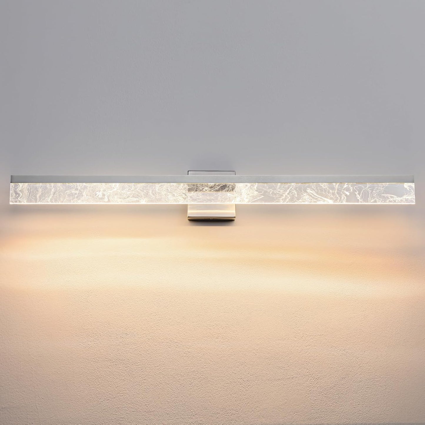 AIJIASI 39-Inch Brushed Gold Vanity Light Fixture, 28W Dimmable LED Modern Light Bar for Bathroom Mirror, Restroom, Bedroom (3000K)