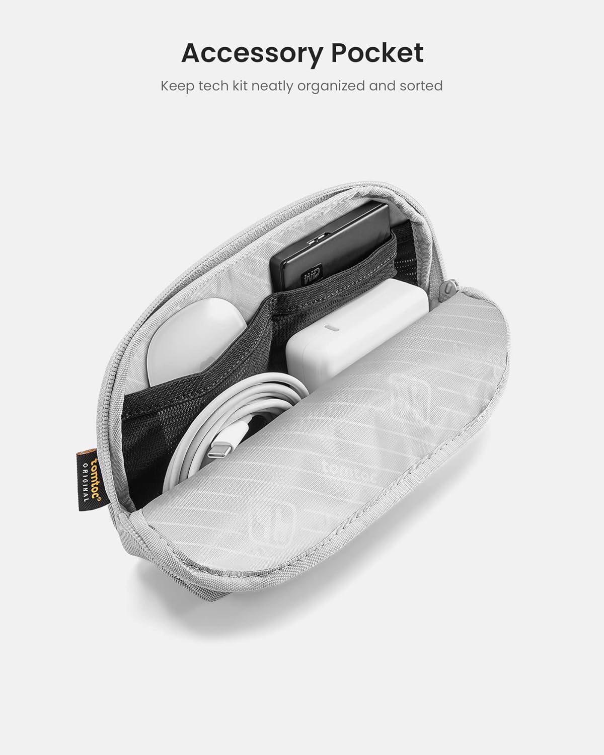 tomtoc 360 Protective Laptop Sleeve Set for 14-inch MacBook Pro M5 Pro/Max (2026) A3426 A3427 A3434 M4/M3/M2/M1 A3112 A3401 A3185, Water-Resistant Lapop Case Bag with Accessory Pouch for Dell XPS 14