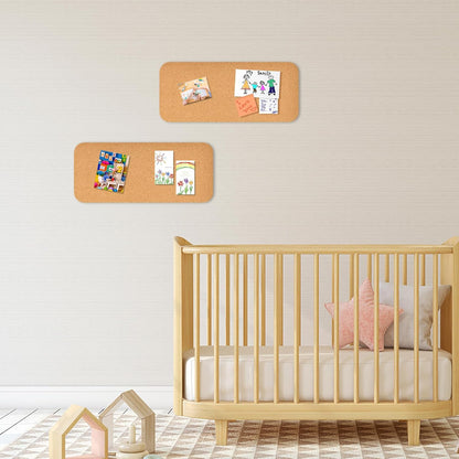 1 PC 12.5"*5.5" Self-Adhesive Cork Board, 1/2"(12mm) Thick Cork Boards for Walls, 1 Pack 12.5"*5.5" Bulletin Board, Cork Board Tiles for Office, Home, School (1PC)