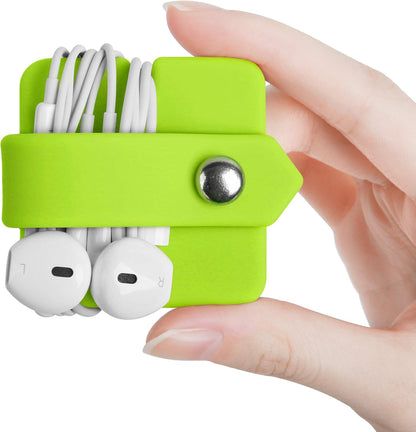 Headphone Case Cord Organizer Earbuds Holder Earphones Case Wrap Winder Headset Keeper Cord Manager Cable Organizer Black | Cord Organizer
