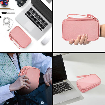CAOODKDK Electronics Accessories Organizer Pouch Bag, Travel Universal Organizer for Cable, Charger, Phone, SD Card, Business Travel Gadget Bag