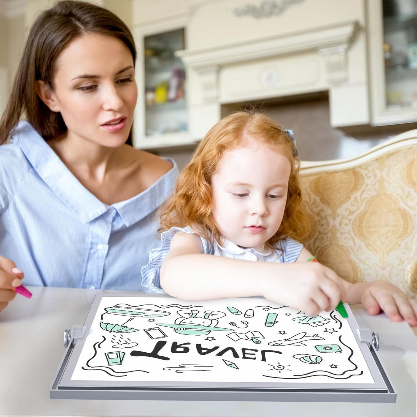Small Dry Erase White Board, Magnetic Desktop Whiteboard with Stand, Dry Eease Board Mini Easel Double Sided on Table Top with Holder for Kids Drawing, Teacher Instruction