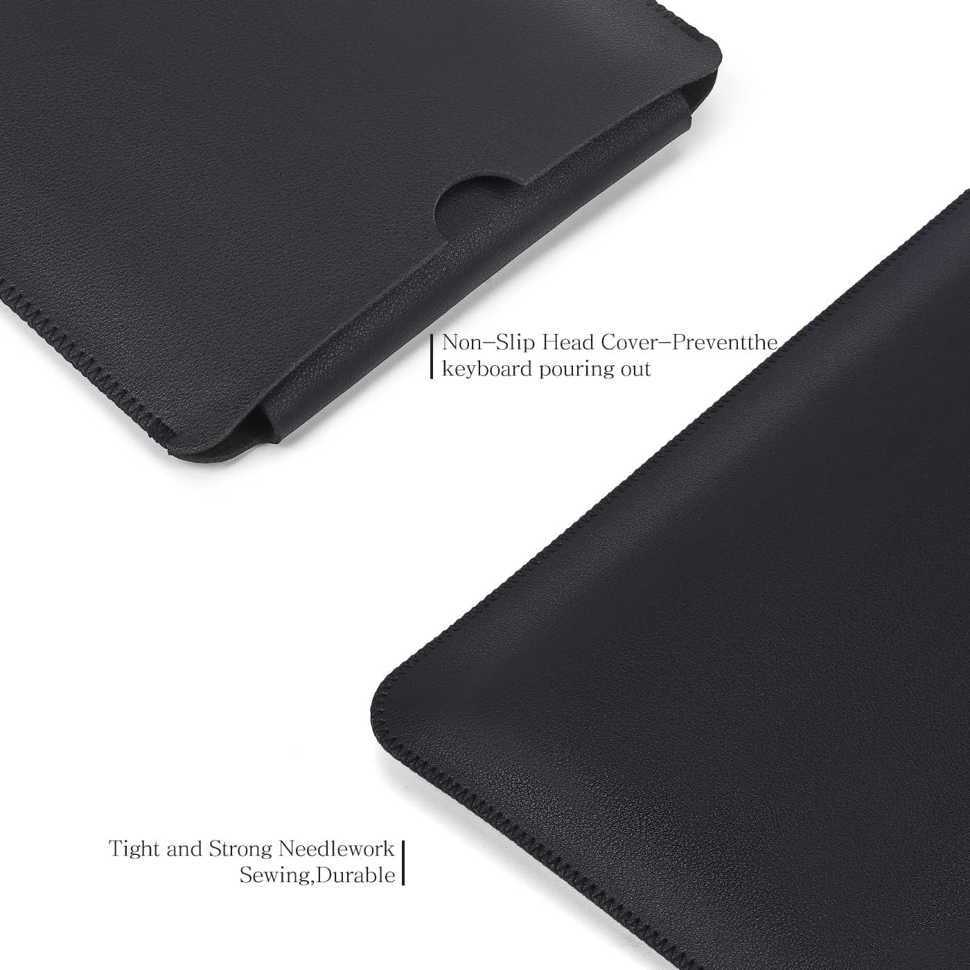 PU Leather Keyboard Sleeve Case for Logitech MX Keys Advanced/Mechanical Illuminated Performance Keyboard, Logitech MX Keys S Travel Bag-Black