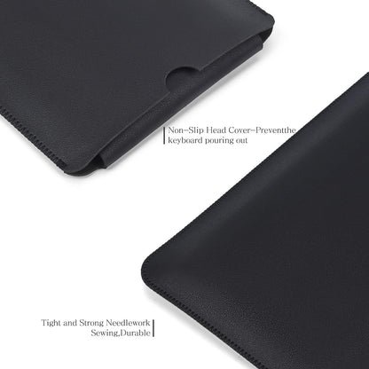 PU Leather Keyboard Sleeve Case for Logitech MX Keys Advanced/Mechanical Illuminated Performance Keyboard, Logitech MX Keys S Travel Bag-Black