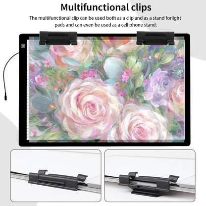 YINGWOND A1 Large LED Light Board for Diamond Painting, Tracing Copy Pad with Scale Eye Protection, Dimmable Brightness A1 Light Box for 5D Diamond Painting, Sketching, Animation