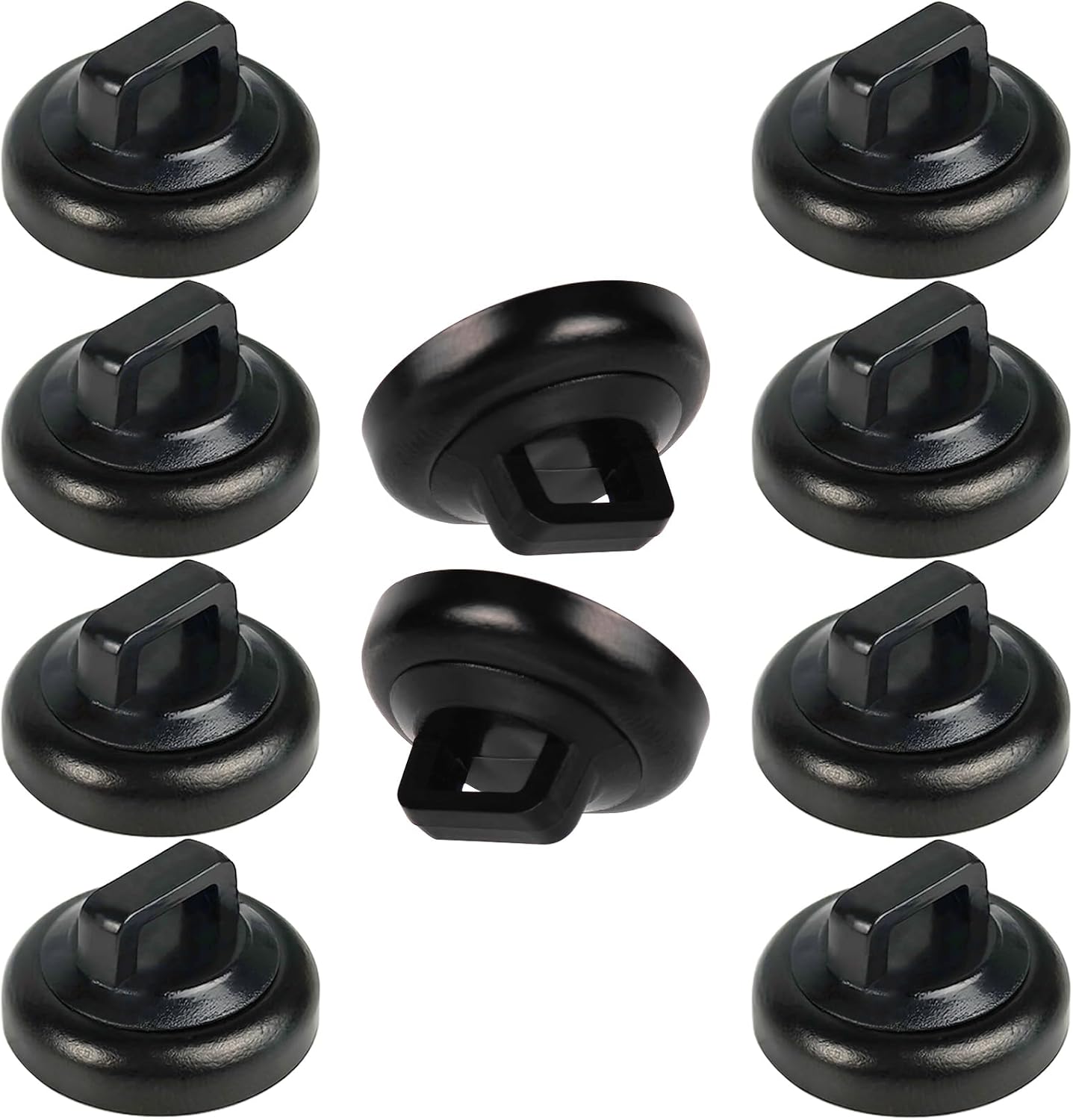 Magnet Zip Tie Mount Clips Magnetic Zip Ties Mount Base Holder Strong Wire Cable Holder Mount Wire Clips Management for Home Office Marine Electrical Wiring (D19 20 Pcs)