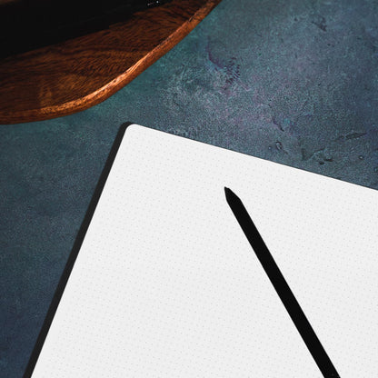 Notsu Dot Grid Desk Notepad 2 Pack | Minimalist Dotted Memo Mouse Pads with Premium Thick Paper, Small 5.5" x 8.5"
