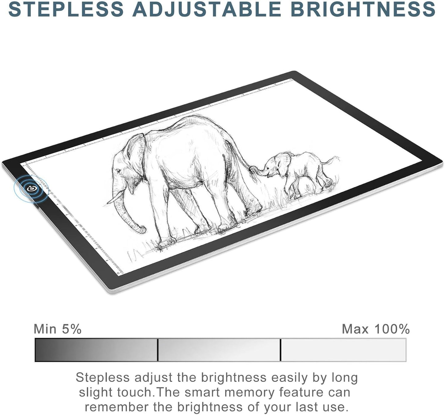 LitEnergy A3 Copy Light Board Tracing Box, Ultra-Thin Adjustable Drawing Tablet USB Power Artcraft LED Tracer Pad for Diamond Art Painting Accessories, Streaming, Sketching, Animation, Stenciling