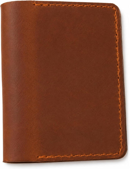 Leather Journal Cover for 2.5 x 4 Inches Pocket Notebooks – Handmade Refillable Mini Notebook Cover – Compatible with Outus, Qeeenar & Similar Small Journals, Travel Memo Pads & Pocket Diaries