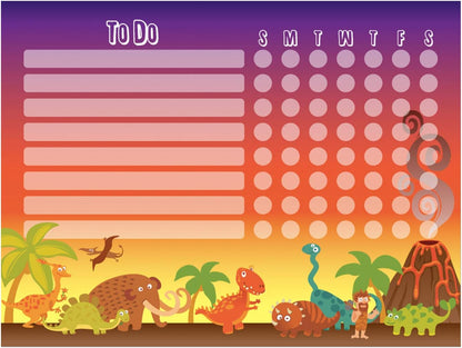 Dry Erase Whiteboard Task & Habit Tracker | Removable and Restickable Adhesive Decal | Fine-Tip Magnetic Marker Included | 9” x 12”