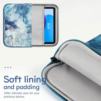 Dadanism 9-11" Tablet Sleeve Bag Carrying Case for iPad (A16) 11th Gen 11", iPad 10th Gen 10.9" Air 5/4, iPad Air M4/Pro 11", iPad 9/8/7th, Galaxy Tab A11+ Plus 11", Remarkable 2 10.3", Black