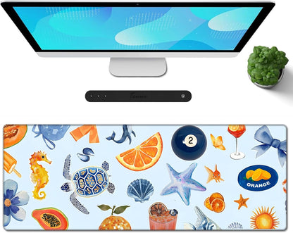 Galdas Mouse Pad For Gaming,Forest Background Pattern XXL XL Large Mouse Mat Long Extended MousePad Desk Mat Non-Slip Rubber Mice Pads Stitched Edges Thin (31.5 x 11.8 x 0.12 Inches) Tree