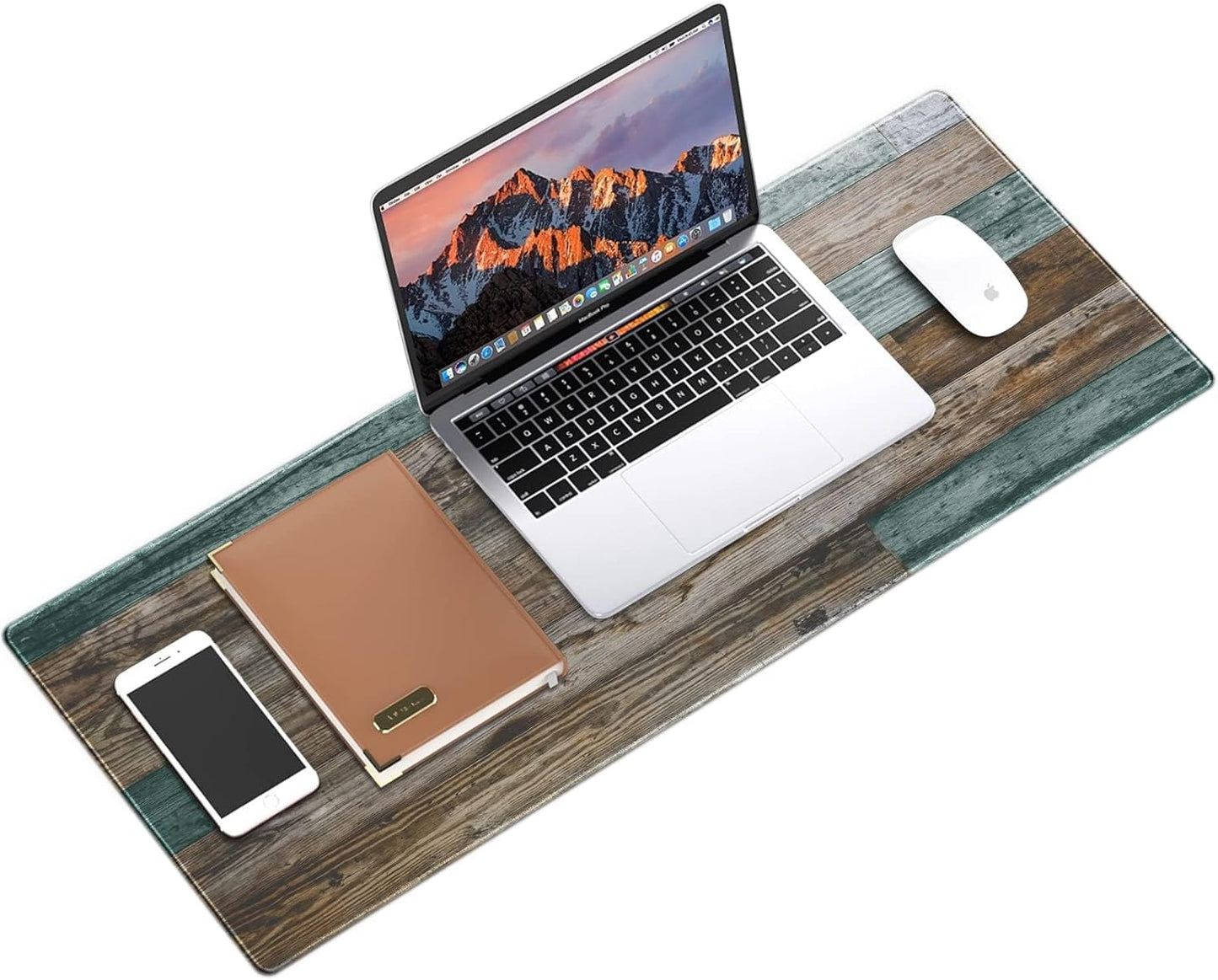 Galdas Mouse Pad For Gaming,Forest Background Pattern XXL XL Large Mouse Mat Long Extended MousePad Desk Mat Non-Slip Rubber Mice Pads Stitched Edges Thin (31.5 x 11.8 x 0.12 Inches) Tree