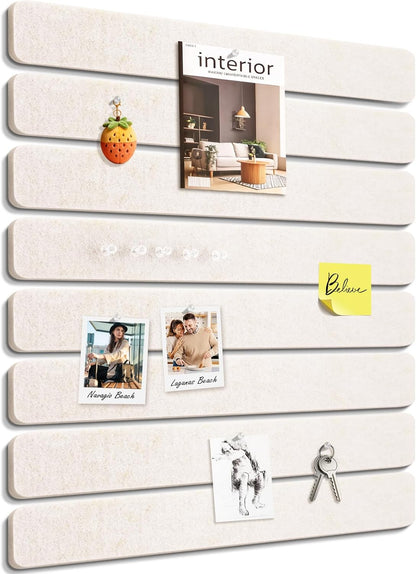 Small Cork Bulletin Board Tiles, Felt Wall Decor and Office Desk Accessories for Vision, Message Center, Picture and Prayer Board, Dorm, Room, Home Office Essentials and Organization(Linen Dusk)