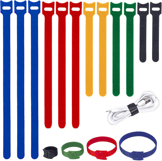 MVYC 120PCS 6 Inch Cable Ties Reusable Multi-Purpose Wire Ties Cord Organizer Adjustable Cable Management 5 Colors
