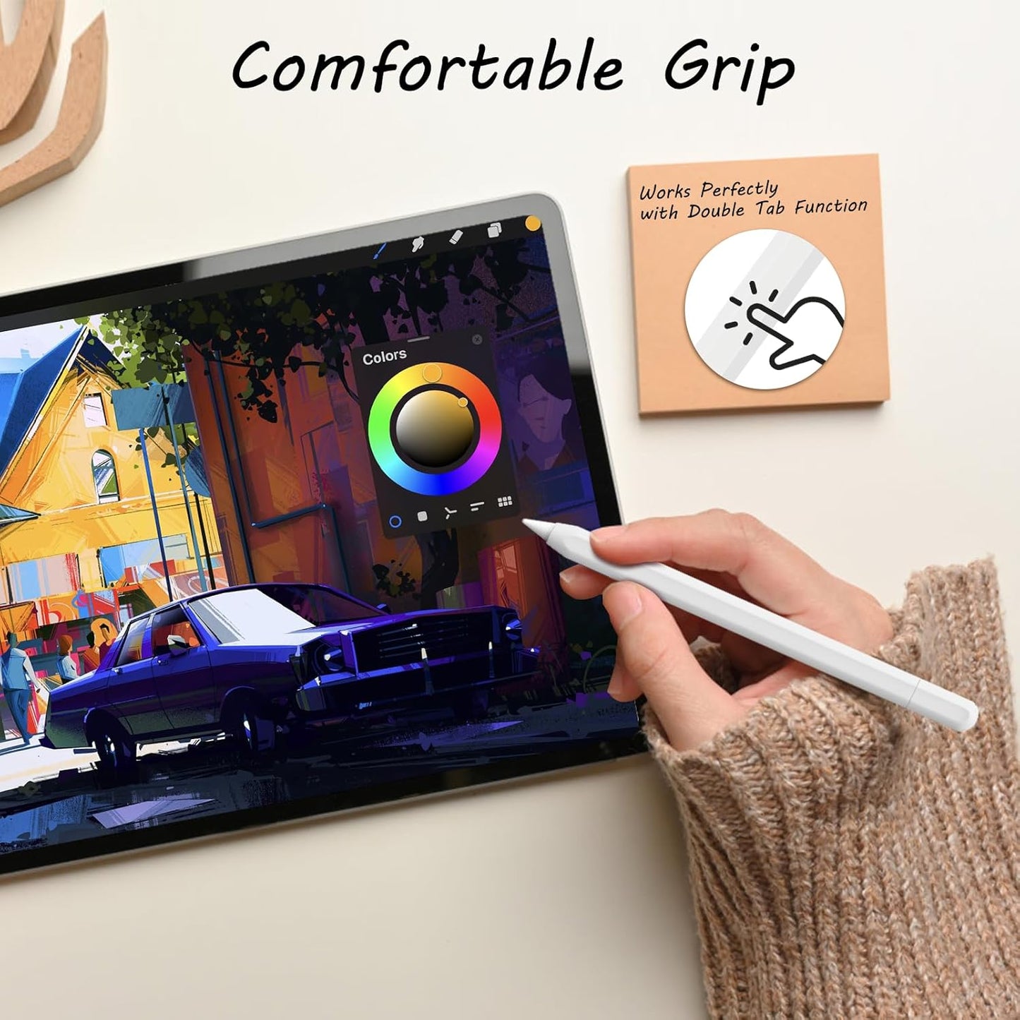 KELIFANG Silicone Case Sleeve Cover for Apple Pencil (USB-C) 2023, Cute Pink Protective Skin iPad Pencil Holder, Anti-Slip Grip Accessories Compatible with Apple Pencil 3rd Generation